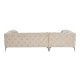 Corner Sofa Como Eco Left - Beige Beige