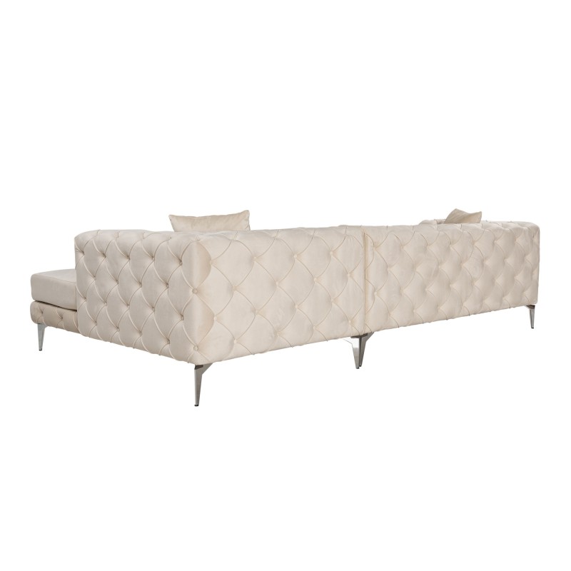 Corner Sofa Como Eco Left - Beige Beige