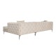 Corner Sofa Como Eco Left - Beige Beige