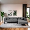 Corner Sofa Como Eco Right - Anthracite, Black Anthracite
Black