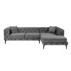 Corner Sofa Como Eco Right - Anthracite, Black Anthracite
Black