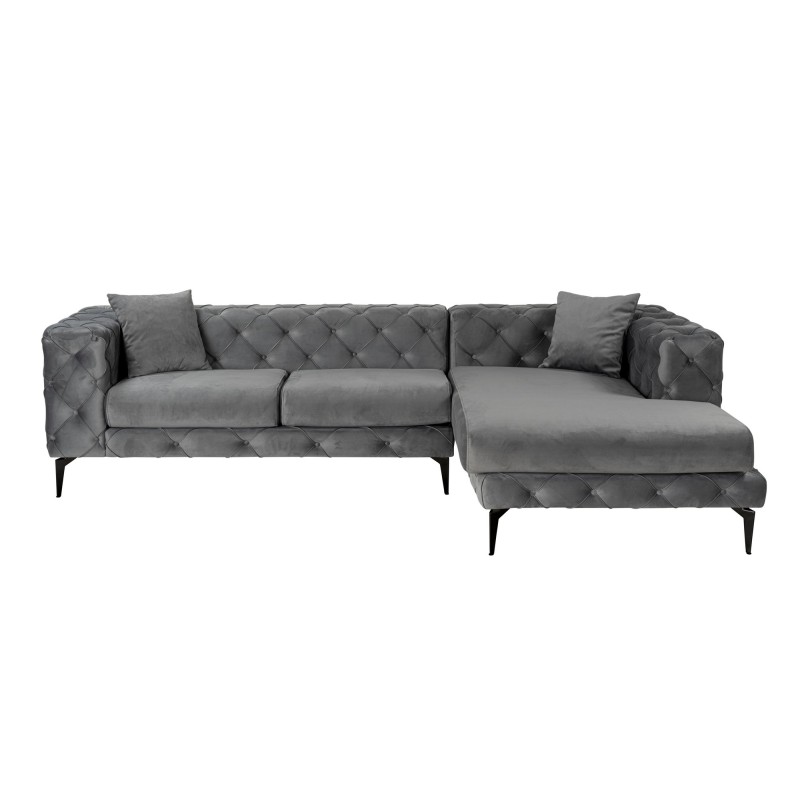 Corner Sofa Como Eco Right - Anthracite, Black Anthracite
Black