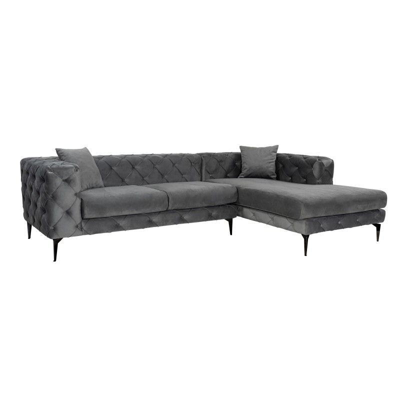 Corner Sofa Como Eco Right - Anthracite, Black Anthracite
Black