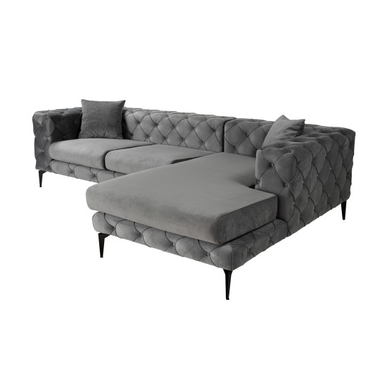 Corner Sofa Como Eco Right - Anthracite, Black Anthracite
Black Corner Sofa Como Eco Right - Anthracite, Black Anthracite
Black