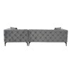 Corner Sofa Como Eco Right - Anthracite, Black Anthracite
Black