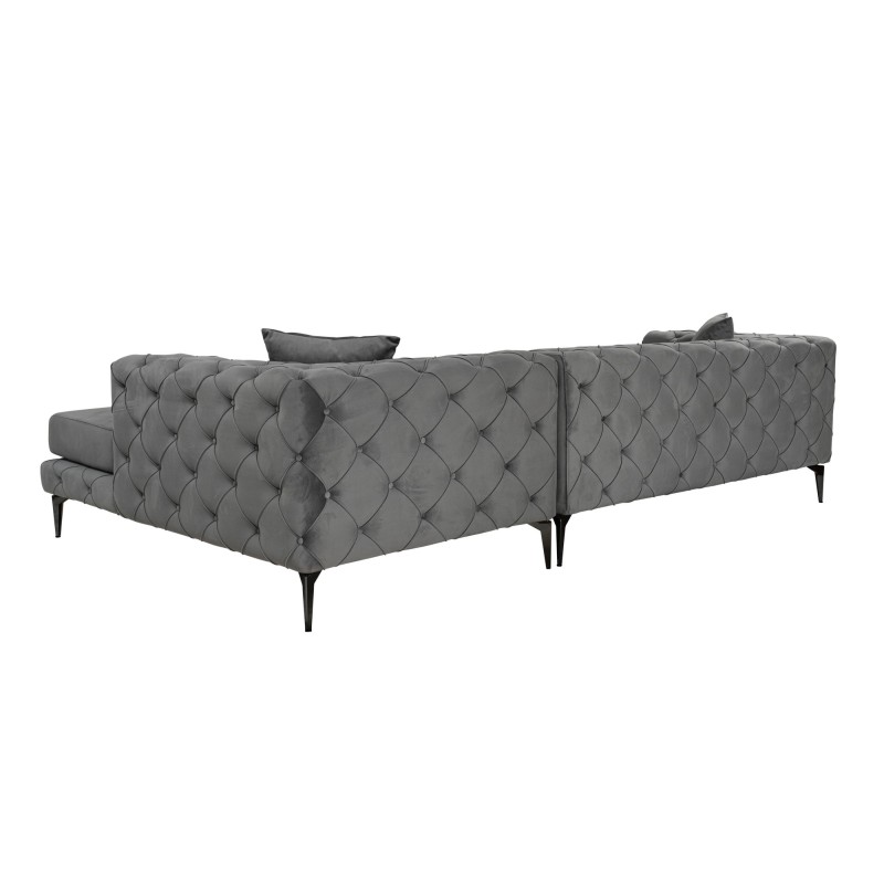 Corner Sofa Como Eco Right - Anthracite, Black Anthracite
Black