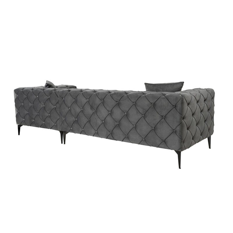 Corner Sofa Como Eco Right - Anthracite, Black Anthracite
Black