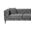 Corner Sofa Como Eco Right - Anthracite, Black Anthracite
Black
