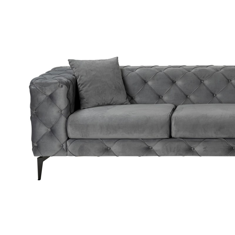 Corner Sofa Como Eco Right - Anthracite, Black Anthracite
Black
