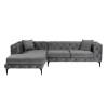 Corner Sofa Como Eco Left - Anthracite, Black Anthracite
Black