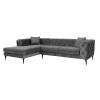 Corner Sofa Como Eco Left - Anthracite, Black Anthracite
Black