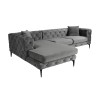 Corner Sofa Como Eco Left - Anthracite, Black Anthracite
Black