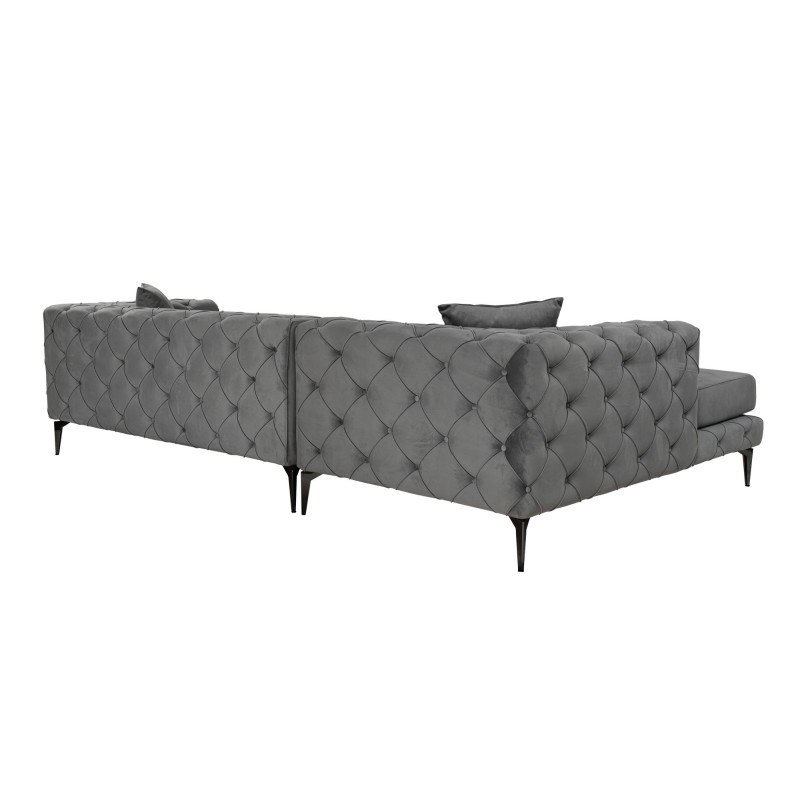 Corner Sofa Como Eco Left - Anthracite, Black Anthracite
Black