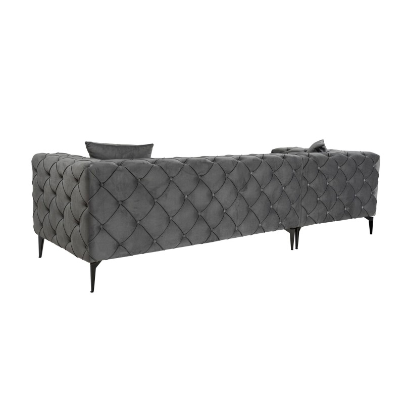 Corner Sofa Como Eco Left - Anthracite, Black Anthracite
Black