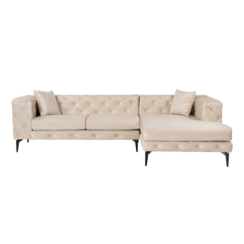 Corner Sofa Como Eco Right - Beige, Black Beige
Black