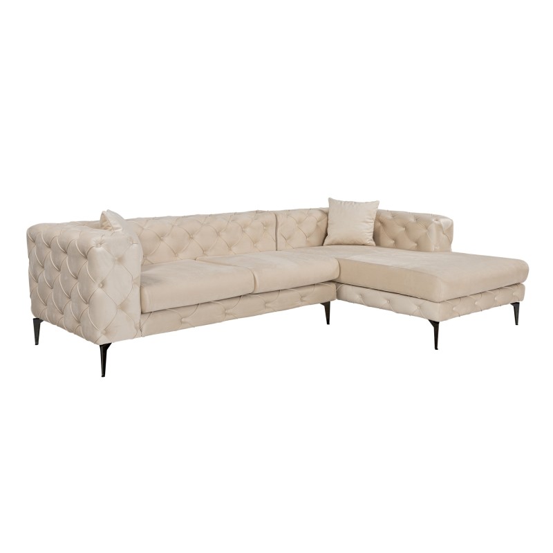 Corner Sofa Como Eco Right - Beige, Black Beige
Black