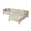 Corner Sofa Como Eco Right - Beige, Black Beige
Black