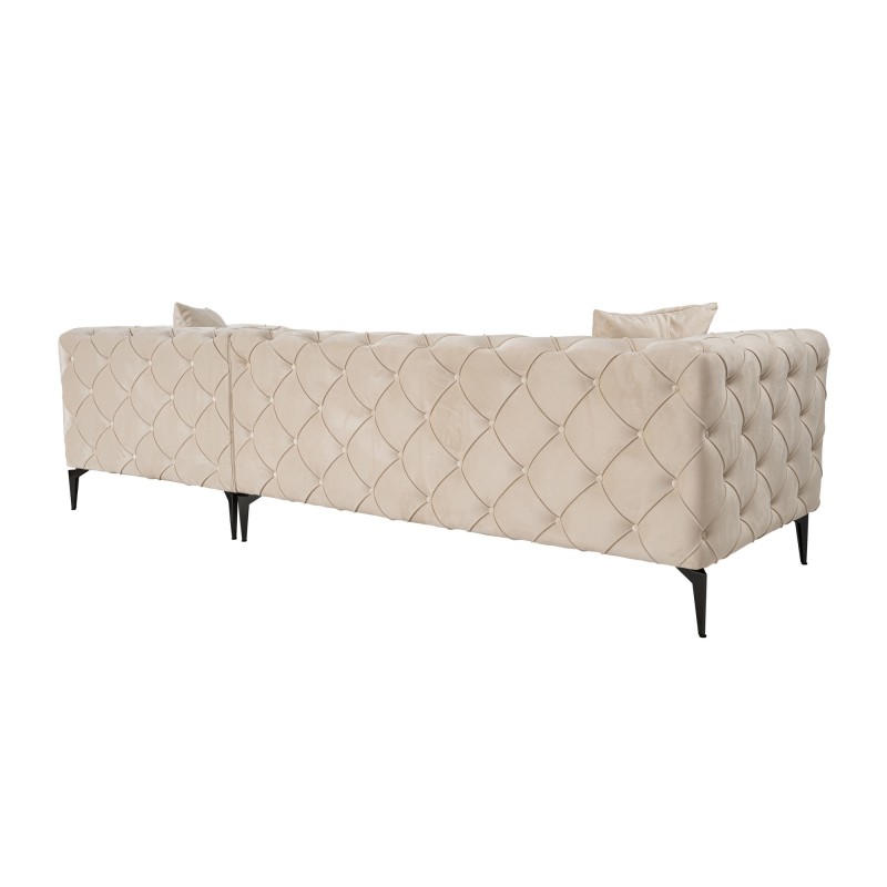 Corner Sofa Como Eco Right - Beige, Black Beige
Black