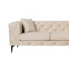 Corner Sofa Como Eco Right - Beige, Black Beige
Black