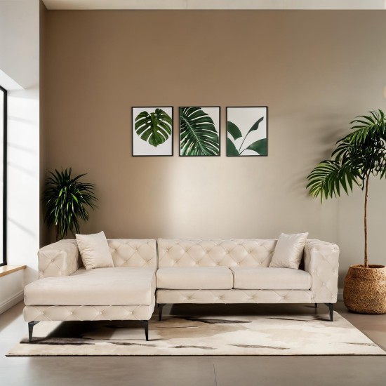 Corner Sofa Como Eco Left - Beige, Black Beige
Black Corner Sofa Como Eco Left - Beige, Black Beige
Black