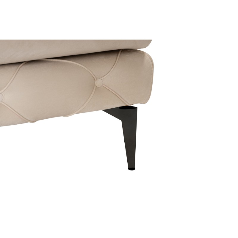 Corner Sofa Como Eco Left - Beige, Black Beige
Black