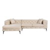 Corner Sofa Como Eco Left - Beige, Black Beige
Black