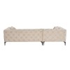 Corner Sofa Como Eco Left - Beige, Black Beige
Black