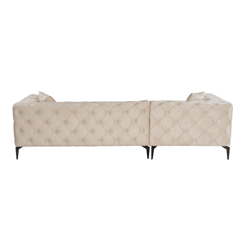Corner Sofa Como Eco Left - Beige, Black Beige
Black