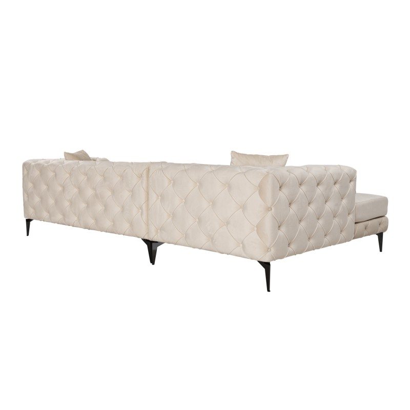 Corner Sofa Como Eco Left - Beige, Black Beige
Black