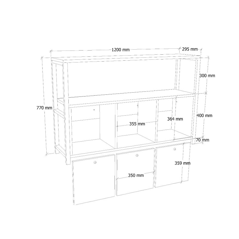 Console Nero v2 - Atlantic Pine, Black Atlantic Pine
Black