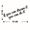 Wallxpert Decorative Wooden Wall Accessory If You Can Dream It You Can Do It Black