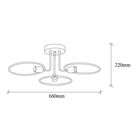 Chandelier Circle - 1341 Black Opviq Chandelier Circle - 1341 Black