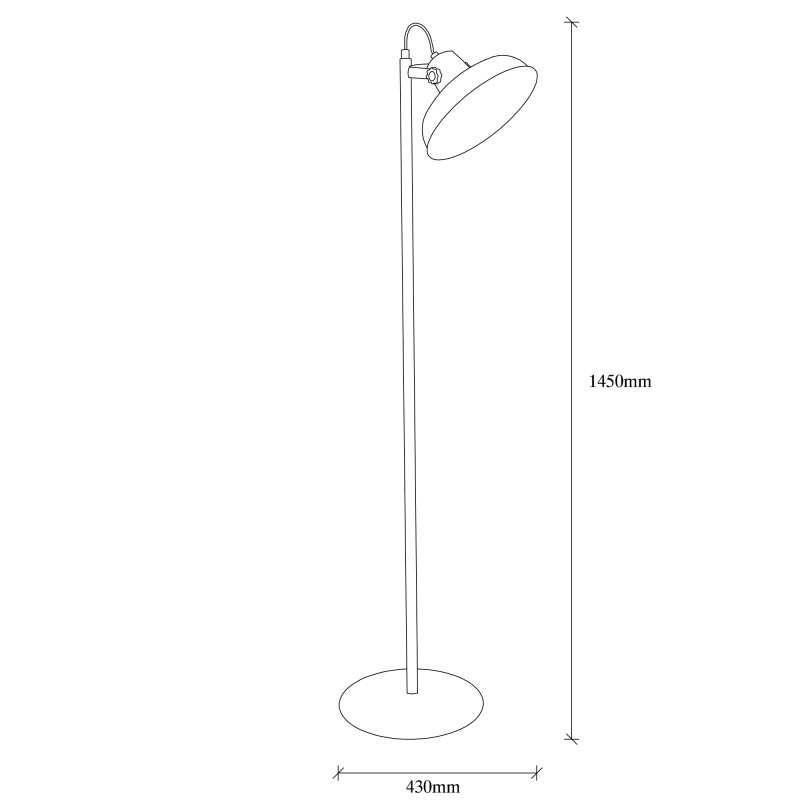 Opviq Floor Lamp Lik - 4036 Black
Gold
