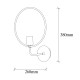 Wall Lamp Circle - 3260 Black Opviq Wall Lamp Circle - 3260 Black