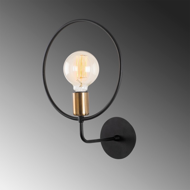 Opviq Wall Lamp Circle - 3260 Black