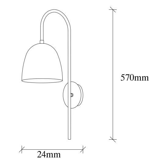 Wall Lamp Tattoo - 3320 Black Opviq Wall Lamp Tattoo - 3320 Black