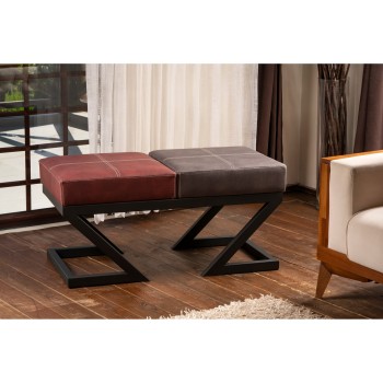 Pouffe Brda - Anthracite, Claret Red Anthracite
Claret Red