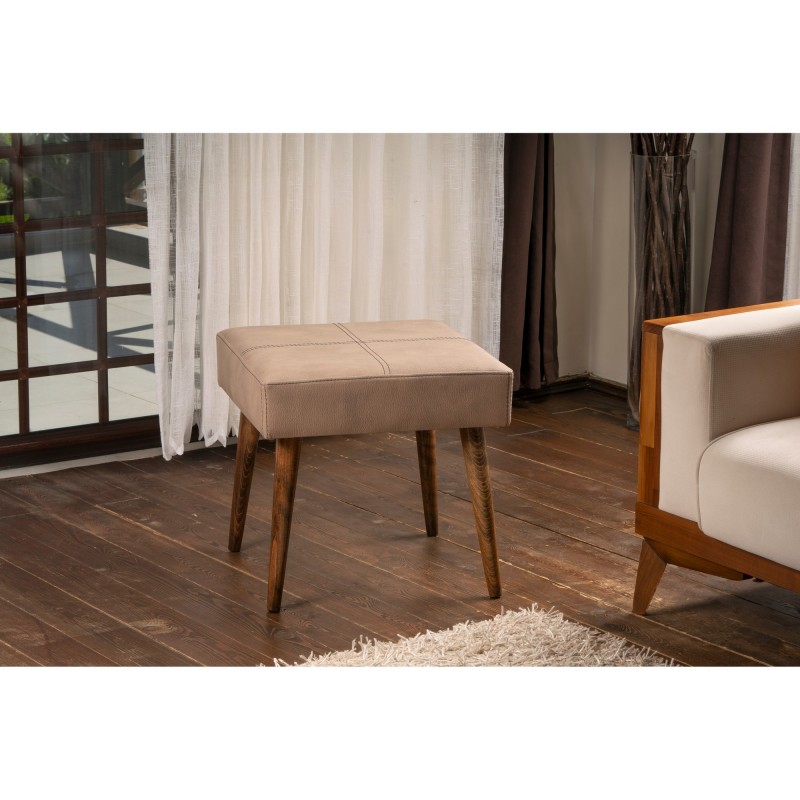Atelier del Sofa Pouffe Urga - Beige Mink