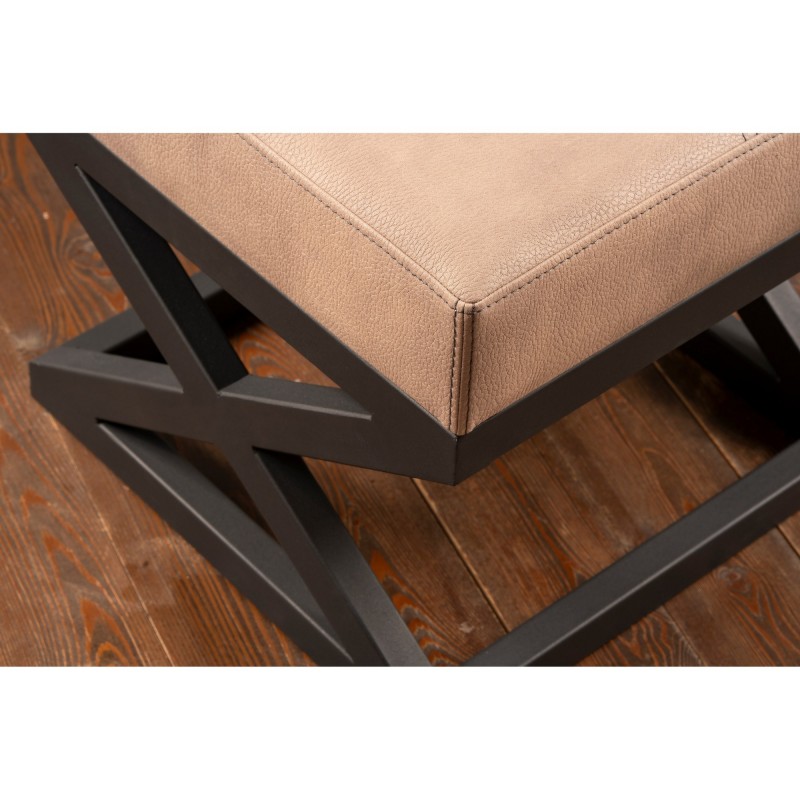 Σκαμπό Krupa -  Χρώμα Μπεζ Mink - 46x46x44εκ