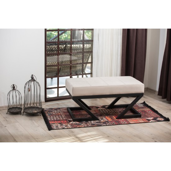 Pouffe Abay - Beige Beige Atelier del Sofa Pouffe Abay - Beige Beige