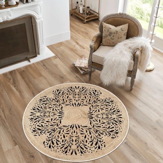 Rug (140 x 140) Woopamuk473 Cream
