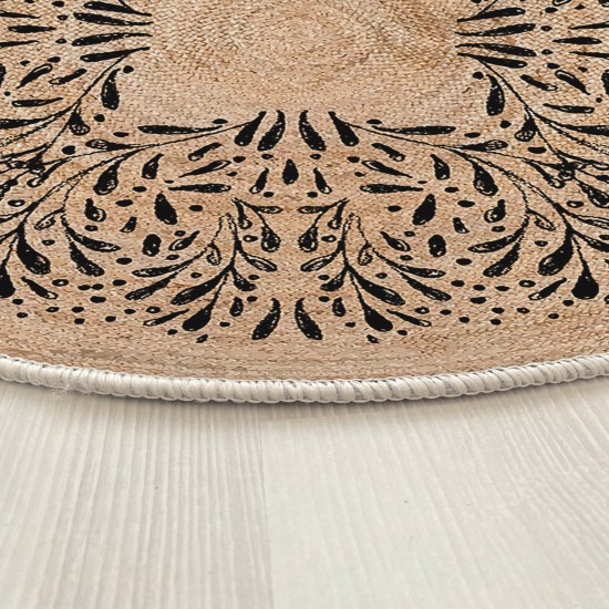 Rug (140 x 140) Woopamuk473 Cream
