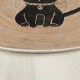 Rug (90 x 90) Woopamuk511 Cream
