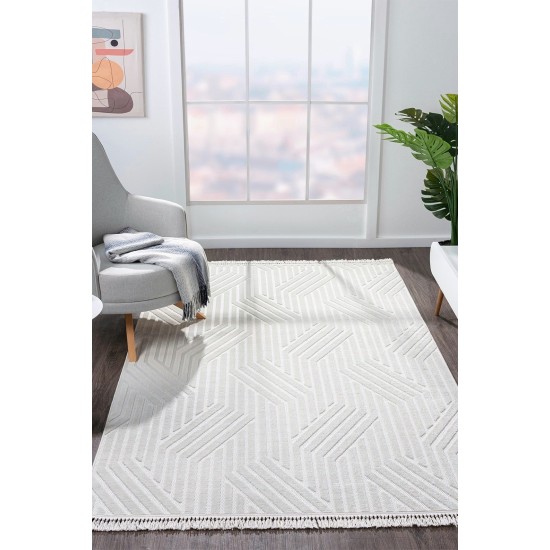 Carpet (100 x 200) Sosa 9001 White