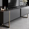 Hanah Home TV Stand Luxe - Anthracite, Gold Anthracite
Gold