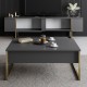 TV Stand Luxe - Anthracite, Gold Anthracite
Gold Hanah Home TV Stand Luxe - Anthracite, Gold Anthracite
Gold