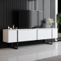 TV Stand Luxe - White, Black White
Black