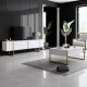 Τραπέζι Σαλονιού Luxe - Χρώμα Λευκό Χρυσό - 90x60x40εκ