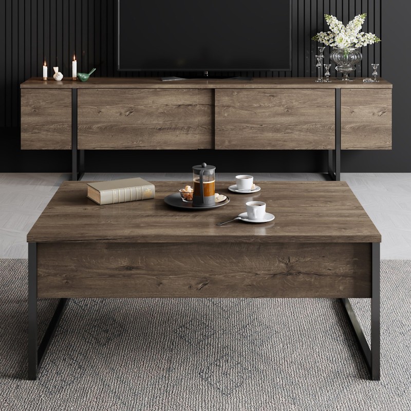 Hanah Home Coffee Table Luxe - Walnut, Black Walnut
Black