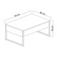 Hanah Home Coffee Table Luxe - Walnut, Black Walnut
Black